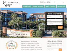 Tablet Screenshot of destinmediterranea.com